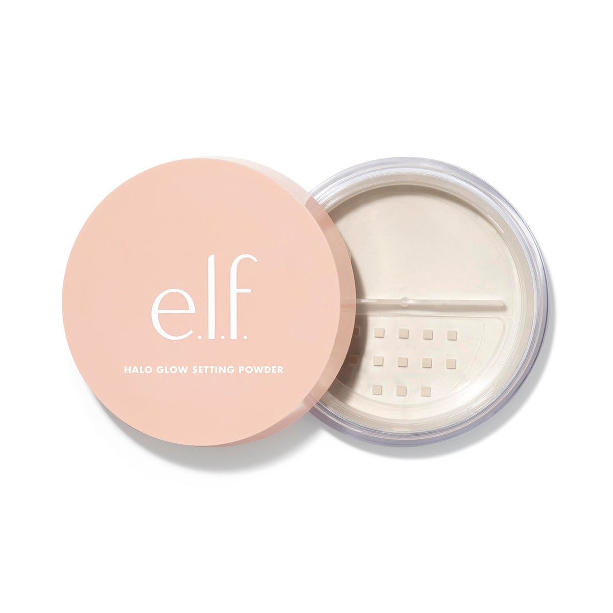 e.l.f. Halo Glow front packaging showing jar and label, highlights sustainable design