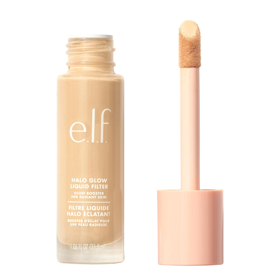 e.l.f. Halo Glow front packaging showing bottle and label for easy identification and shelf appeal