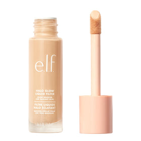 e.l.f. Halo Glow front packaging showing bottle and shade for instant radiance