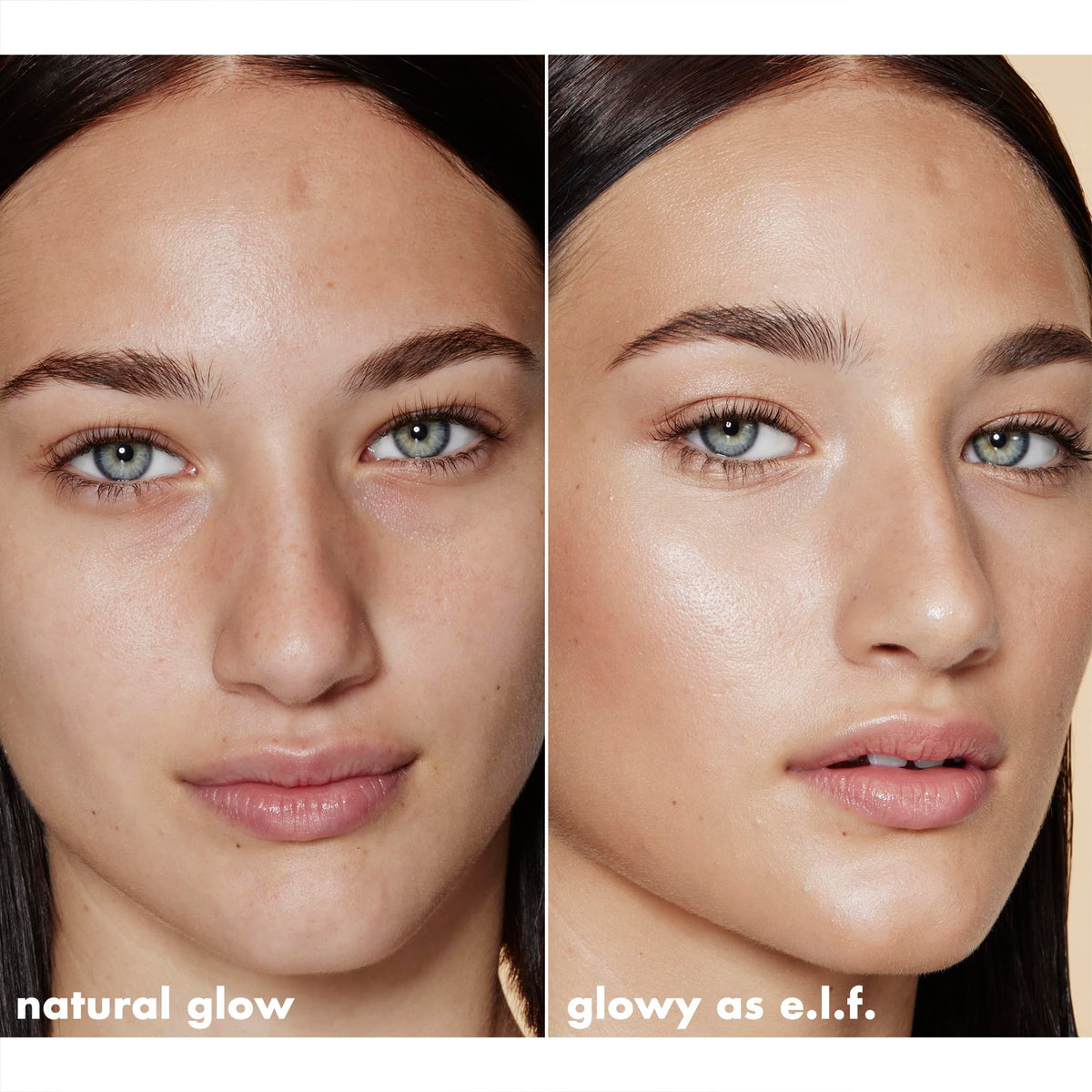 e.l.f. Halo Glow on bathroom vanity, lifestyle scene showing everyday radiant routine