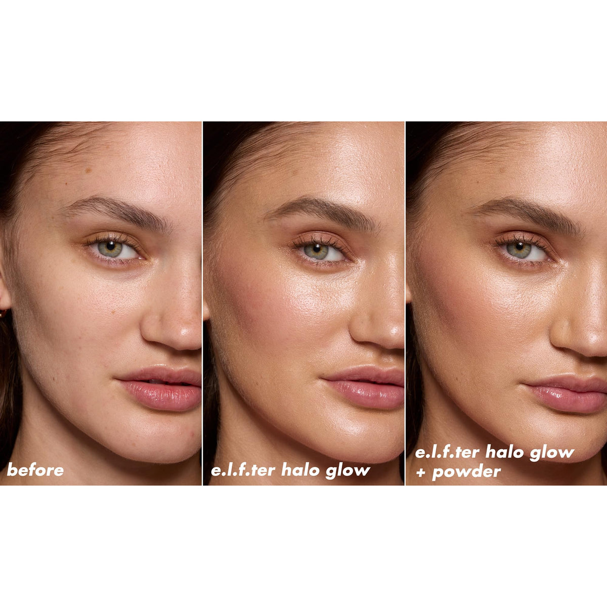 e.l.f. Halo Glow packaging with Fair Trade seal highlighting ethical manufacturing