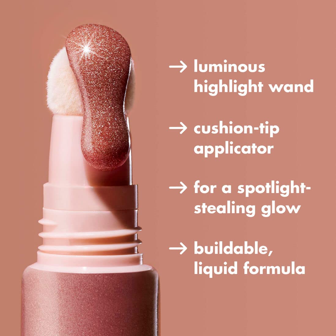 e.l.f. Halo Glow three-shade comparison showing rose quartz option for flattering pink sheen
