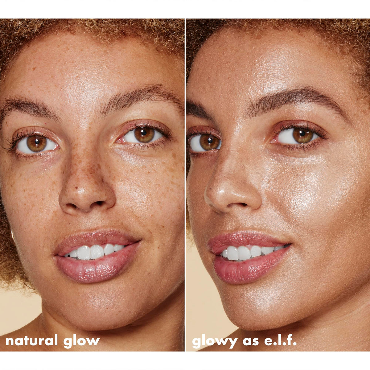 e.l.f. Halo Glow in a makeup bag suggesting portability and routine convenience