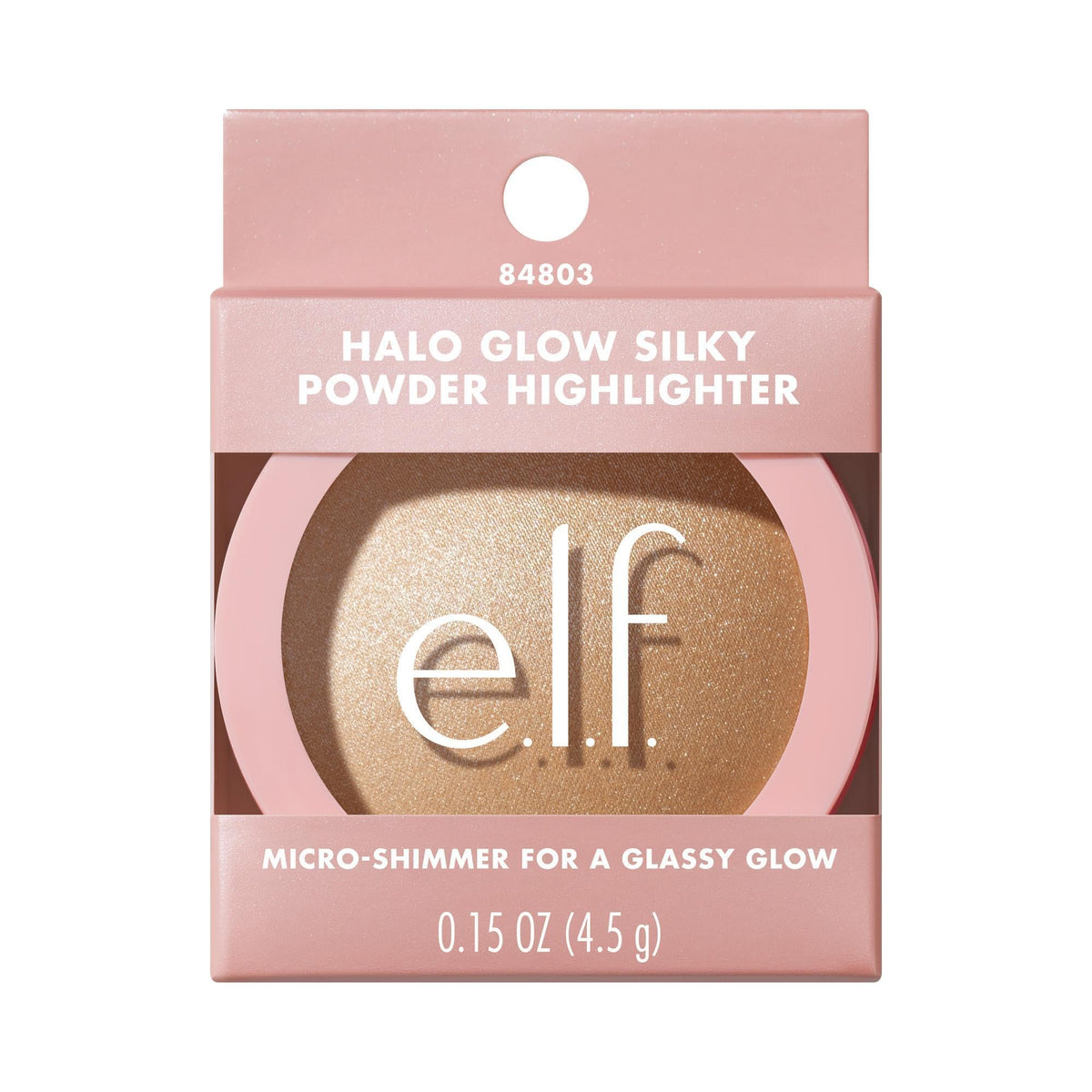 e.l.f. macro of micro-shimmer particles illustrating fine-milled reflective effect