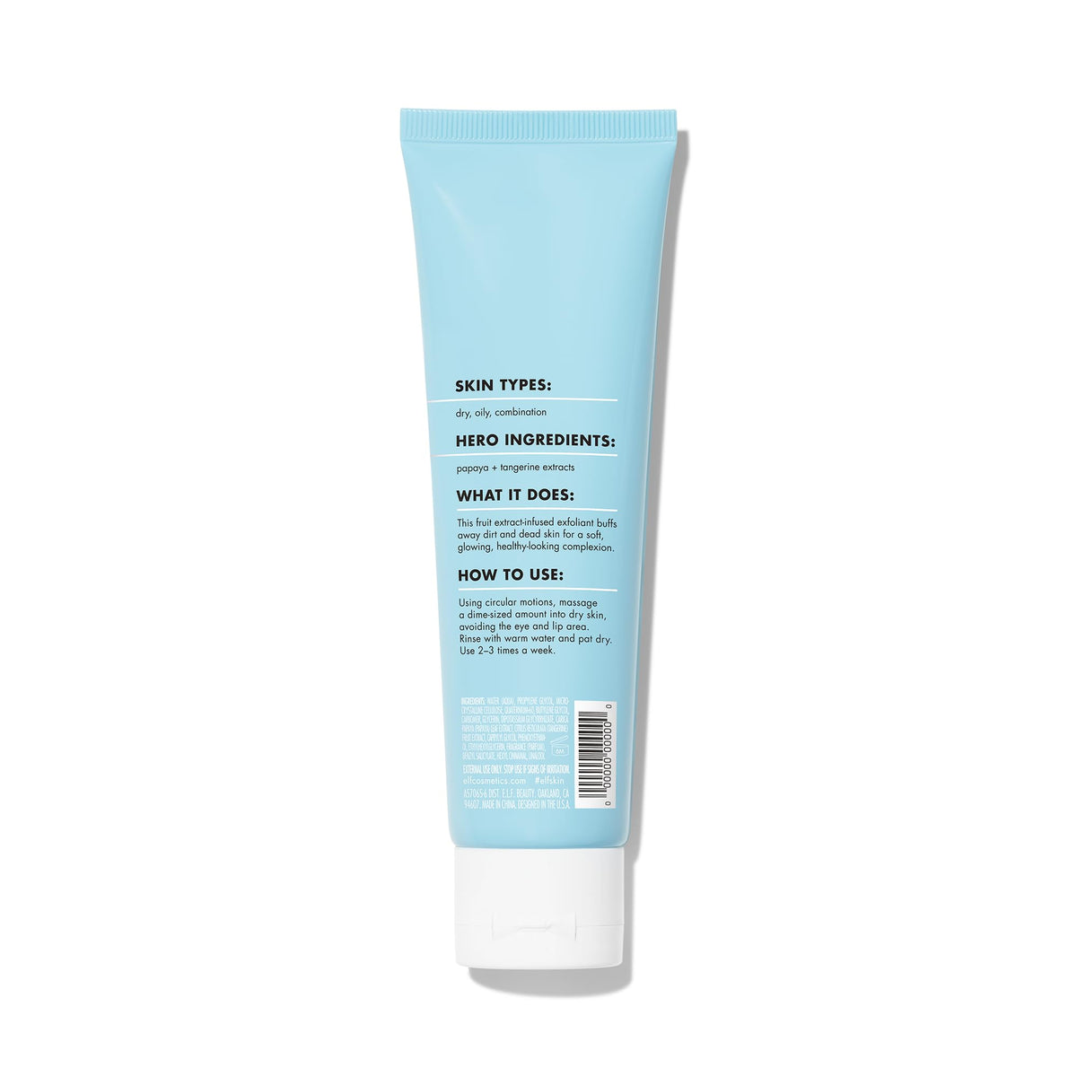 e.l.f. exfoliant staged in bathroom for everyday skincare routine