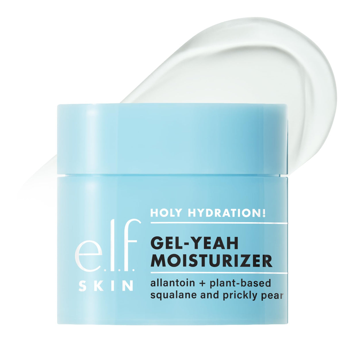 e.l.f. front packaging showing jar and label, clear hydration benefit