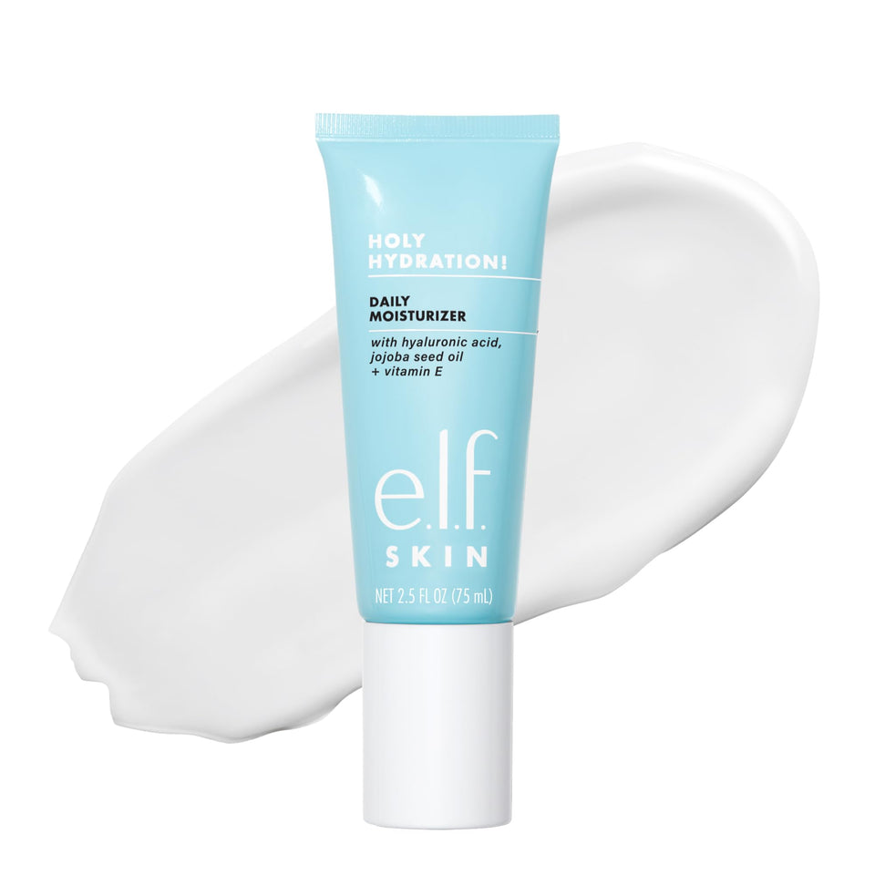 e.l.f. jar front view showing clean label and travel-friendly size, highlighting brand hydration