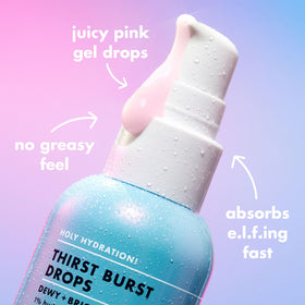 e.l.f. drops mixed into foundation illustrating customizable radiant makeup