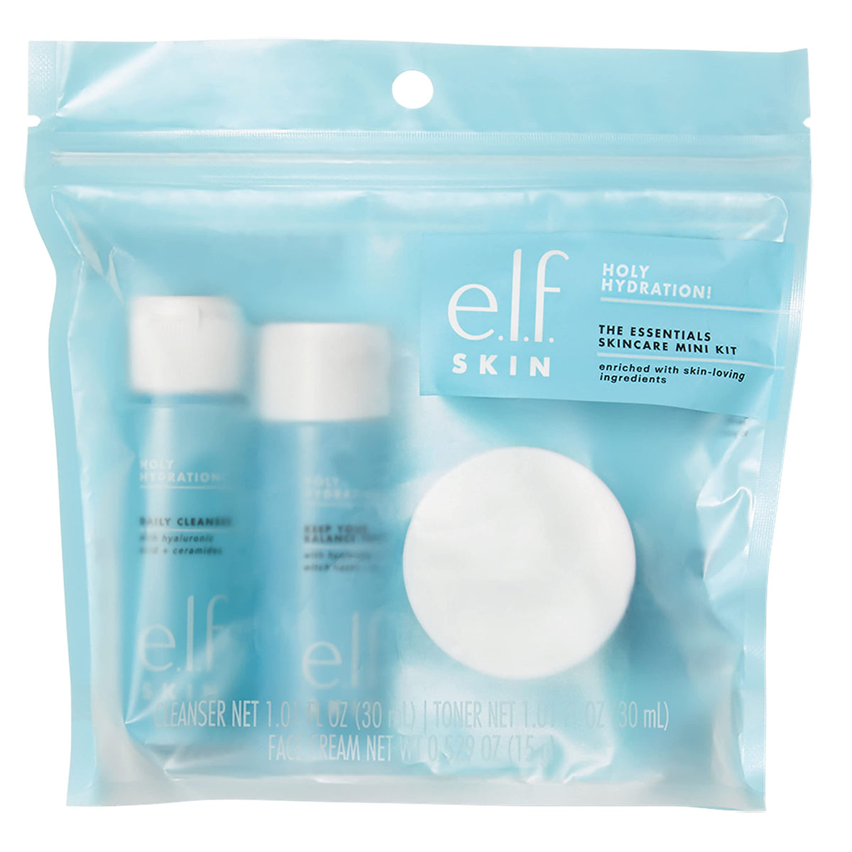 e.l.f. moisturizer open jar showing creamy texture that locks in moisture