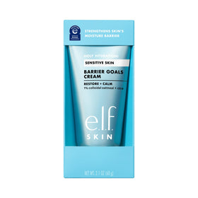 e.l.f. recyclable box and jar emphasizing vegan, cruelty-free credentials