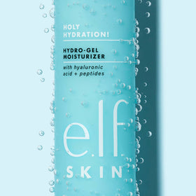 e.l.f. Holy Hydration gel texture close-up illustrating lightweight absorbency benefit