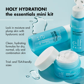 e.l.f. toner pouring splash showing lightweight hydration and quick absorption