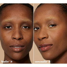 e.l.f. concealer being applied under eye to conceal dark circles and hydrate