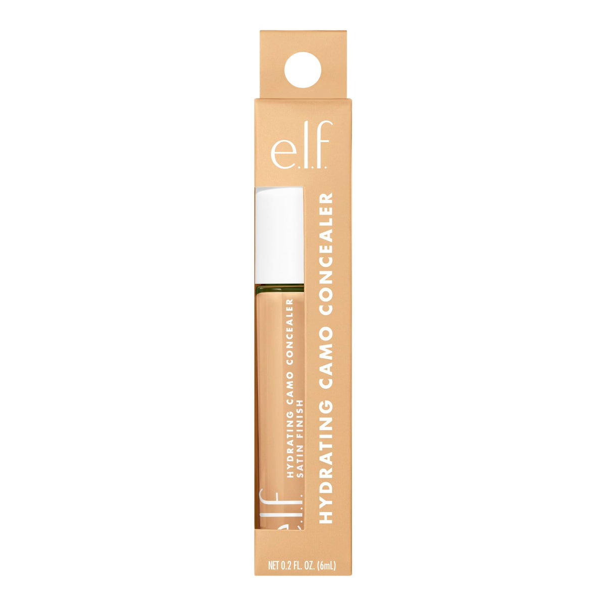 e.l.f. split before and after under-eye correction demonstrating coverage benefit