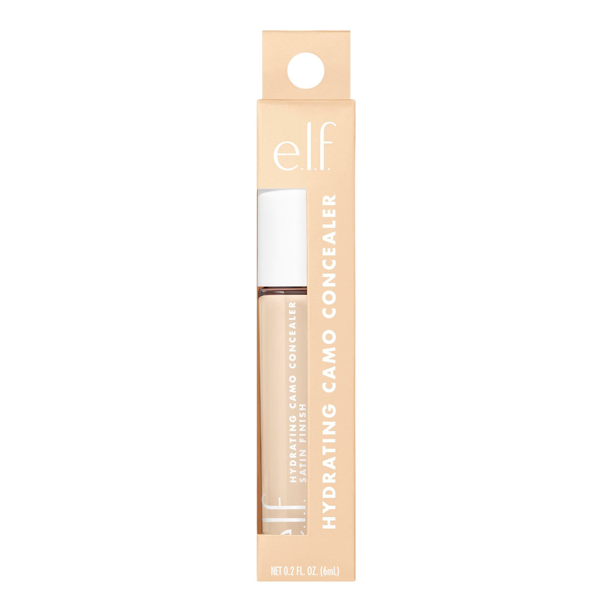 e.l.f. concealer next to coin showing compact size and travel-friendly benefit