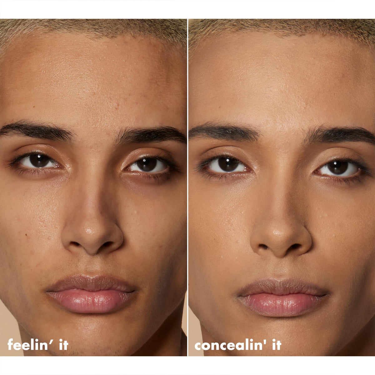 e.l.f. swatch of Medium Golden on forearm showing true-to-skin warm coverage