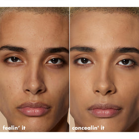 e.l.f. swatch of Medium Golden on forearm showing true-to-skin warm coverage