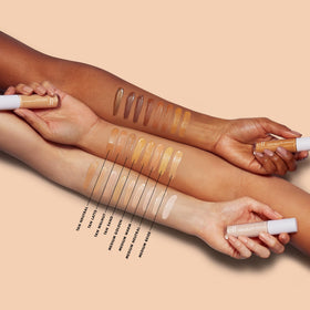 e.l.f. Hydrating Camo swatch on arm showing true Tan Neutral color