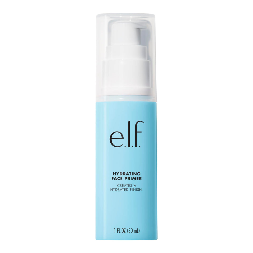 e.l.f. front packaging showing clean primer bottle and benefits