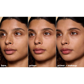 e.l.f. primer applied under foundation showing improved makeup grip
