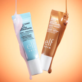 e.l.f. Model wearing drops for natural dewy, sun-kissed benefit