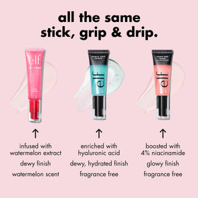 e.l.f. pump dispensing primer on hand showing easy application and hydration