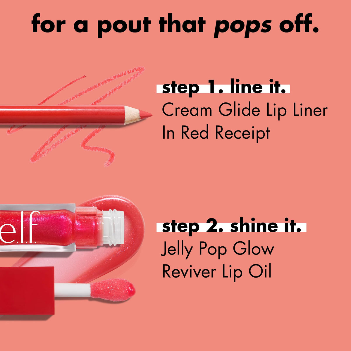 e.l.f. jelly pop lip closeup highlighting glossy finish and comfortable feel