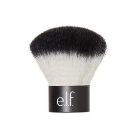 e.l.f. kabuki brush front view showing compact design and easy grip benefit