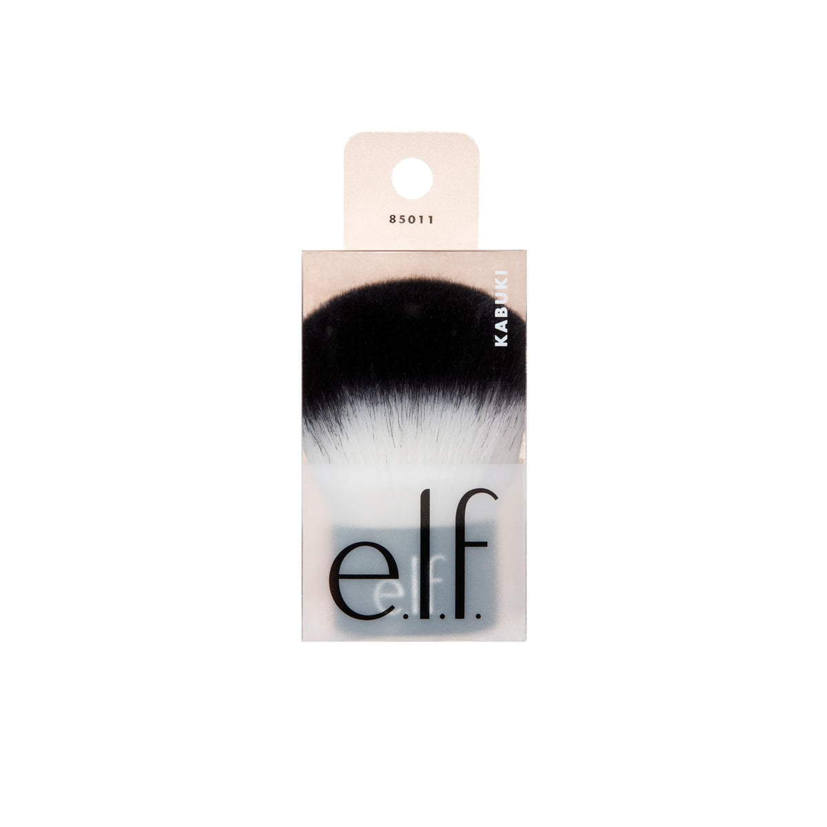 e.l.f. kabuki brush inside makeup bag showing portability and on-the-go convenience