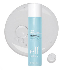 e.l.f. Keep Your Balance Toner front bottle showing label and size, highlighting gentle cleansing