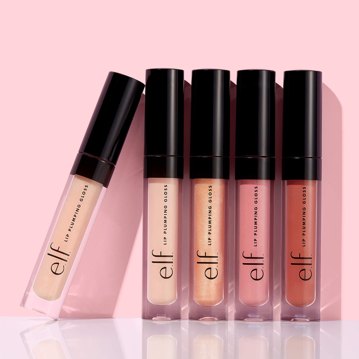 e.l.f. gloss in a makeup bag setting illustrating easy touchups and everyday wear