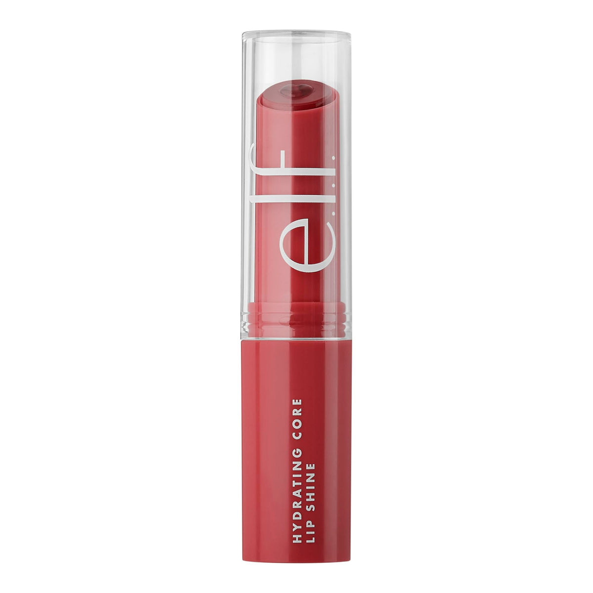 e.l.f. product next to standard lipstick shows compact, travel-friendly size