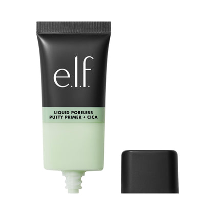 e.l.f. front packaging of Liquid Poreless Putty Primer showing product bottle and branding for clear identification