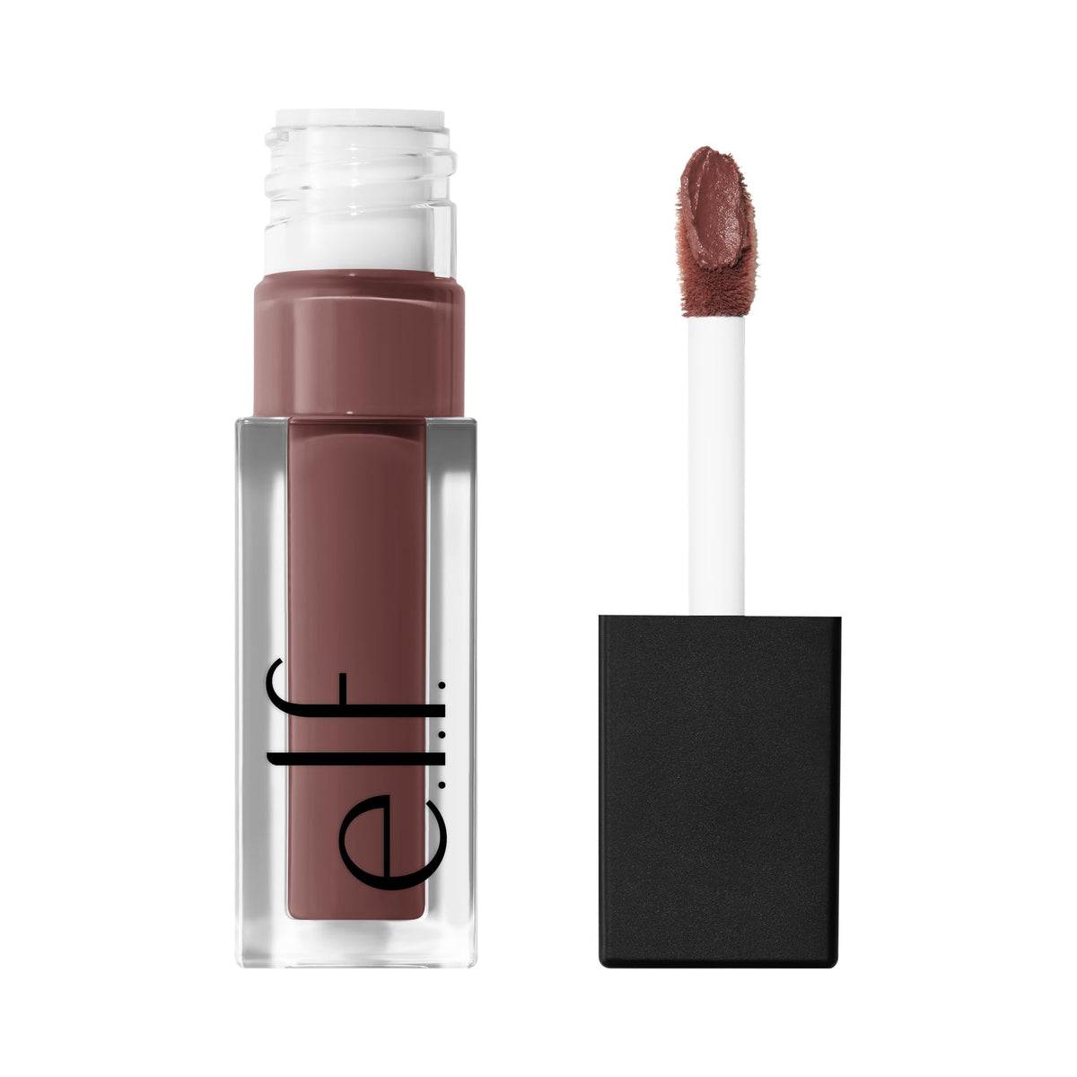 e.l.f. front packaging showing Currant Mood with clear shade view and brand benefit