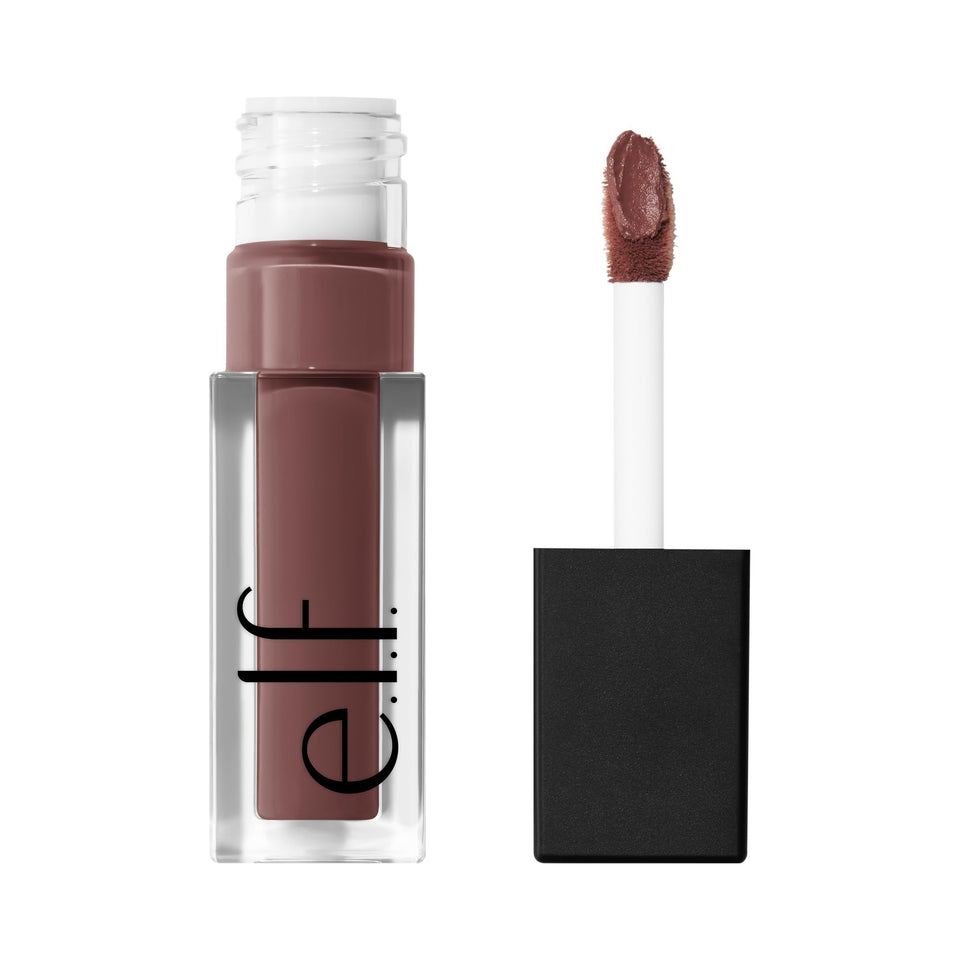 e.l.f. front packaging showing Currant Mood with clear shade view and brand benefit