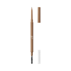 e.l.f. Micro-Fine Brow Pencil front view showing sleek dual-ended design and taupe shade benefit