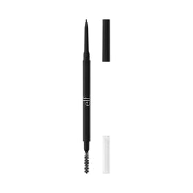 e.l.f. Micro-Fine Brow Pencil front view showing compact dual-ended design and black shade benefit precision