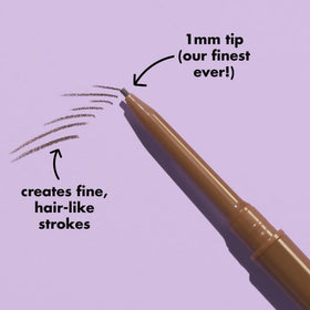 e.l.f. Micro-Fine Brow Pencil spoolie detail grooming brows for blended, natural finish
