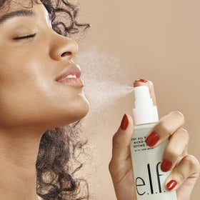 e.l.f. micro-fine mister close-up demonstrating even spray distribution benefit