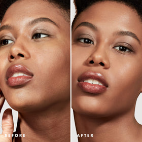 e.l.f. primer before and after pores appear refined and smoother