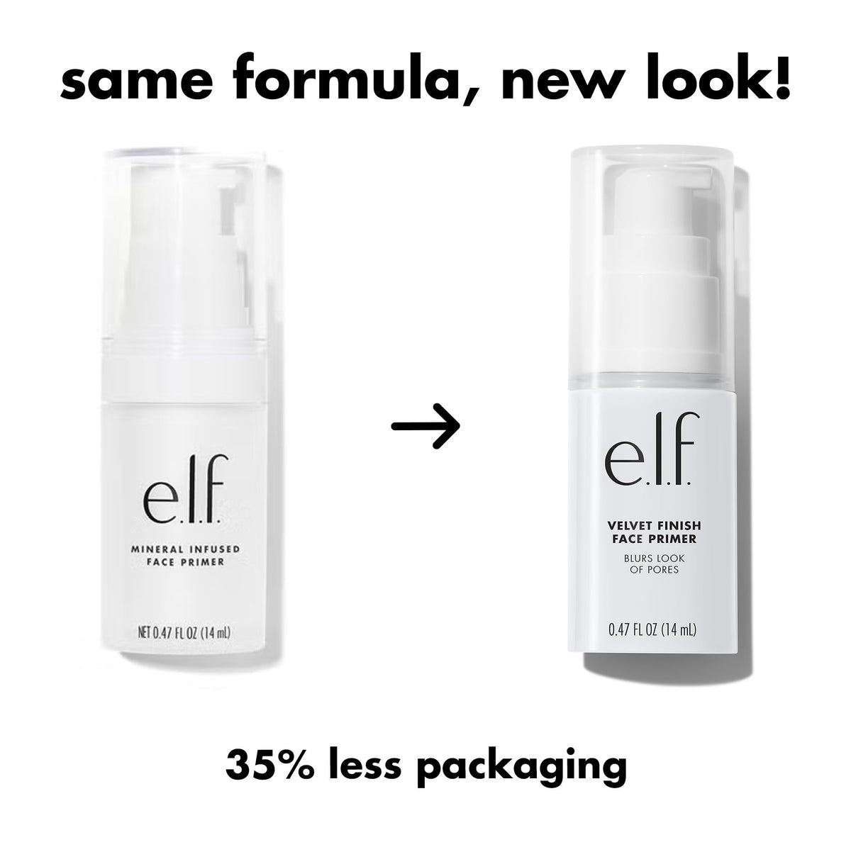 e.l.f. primer size shown next to fingers for scale and portability