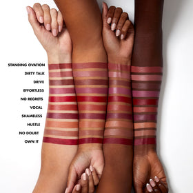 e.l.f. swatches on arm displaying multiple shades, helps choose the right tone
