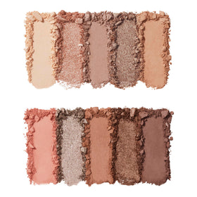 e.l.f. palette open displaying all ten shades and finishes for easy selection