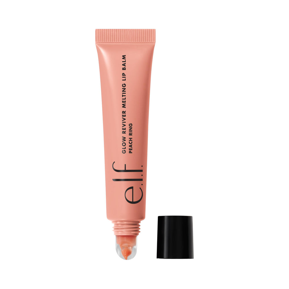 e.l.f. Peach Ring front packaging showing glossy tinted balm benefit