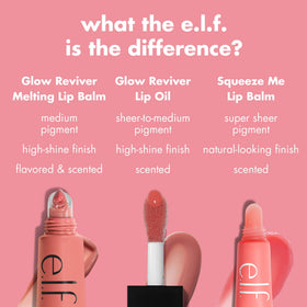 e.l.f. Peach Ring size comparison next to lipstick for portable convenience