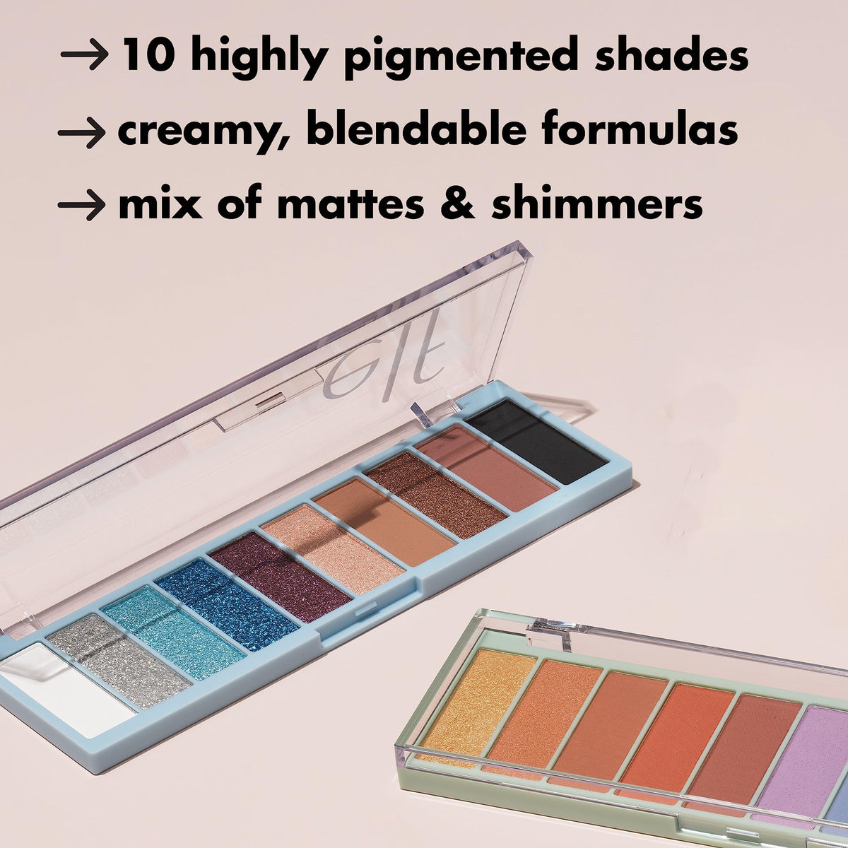 e.l.f. applied eyeshadow on model demonstrating vibrant wearable looks