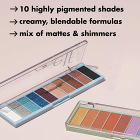 e.l.f. applied eyeshadow on model demonstrating vibrant wearable looks