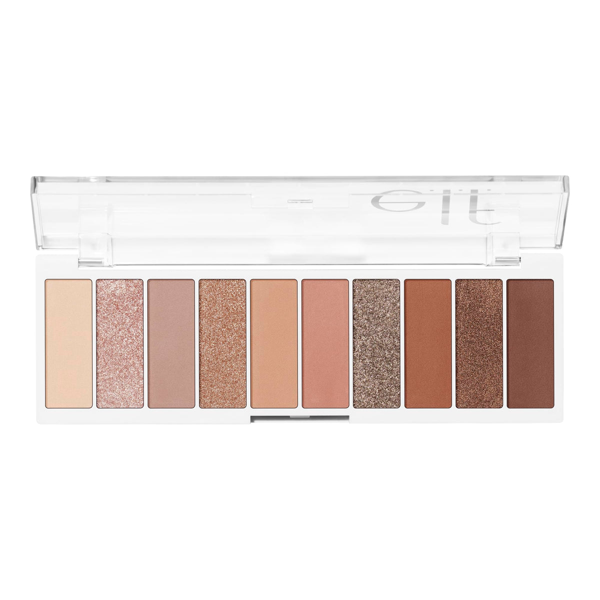 e.l.f. Perfect 10 front packaging showing compact palette for versatile looks