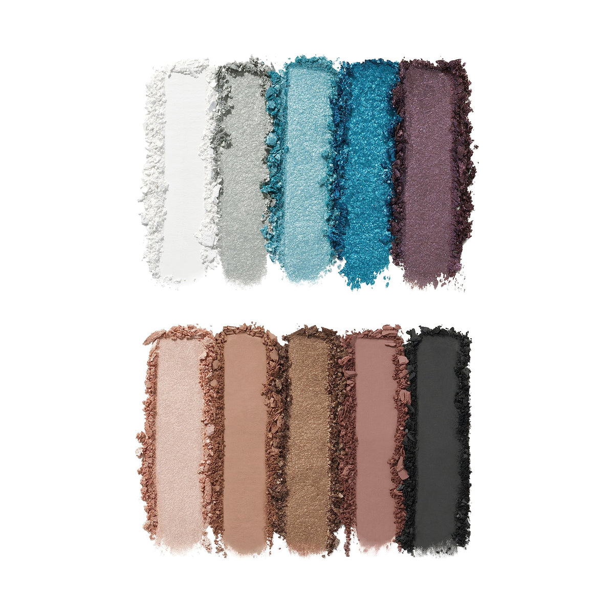 e.l.f. close-up of pans highlighting pigment intensity and blendability