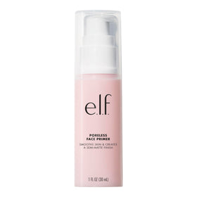e.l.f. bottle front view showing sleek primer packaging and brand clarity